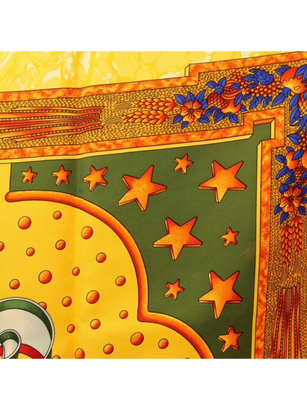 Hermes Scarf Carre 90 Gloria Soli Orange Silk - Picture 6 of 7